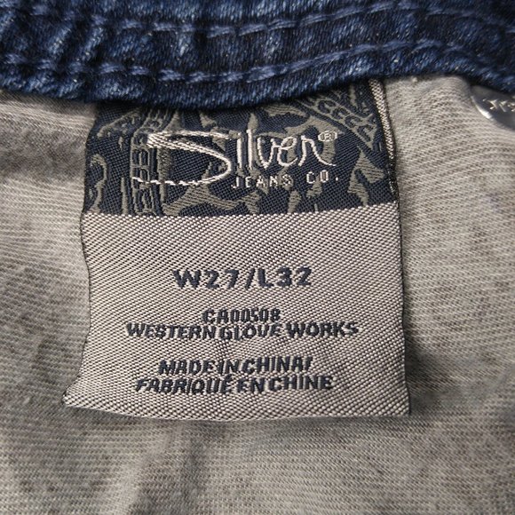 Silver Suki Surplus Boot Cut Jeans Women's 27 Flap Pockets Stretch Low Rise B822 - Picture 11 of 13